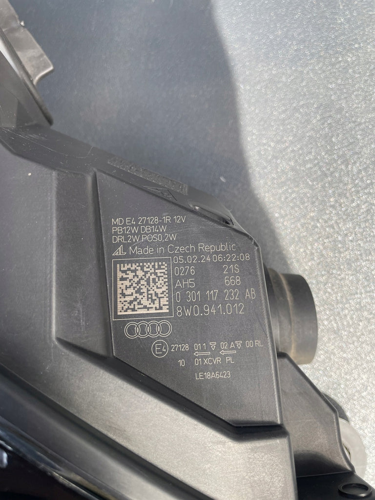 Frontscheinwerfer Audi A4 B9 8W0941012 Links Scheinwerfer Headlight SCH3689993401ay