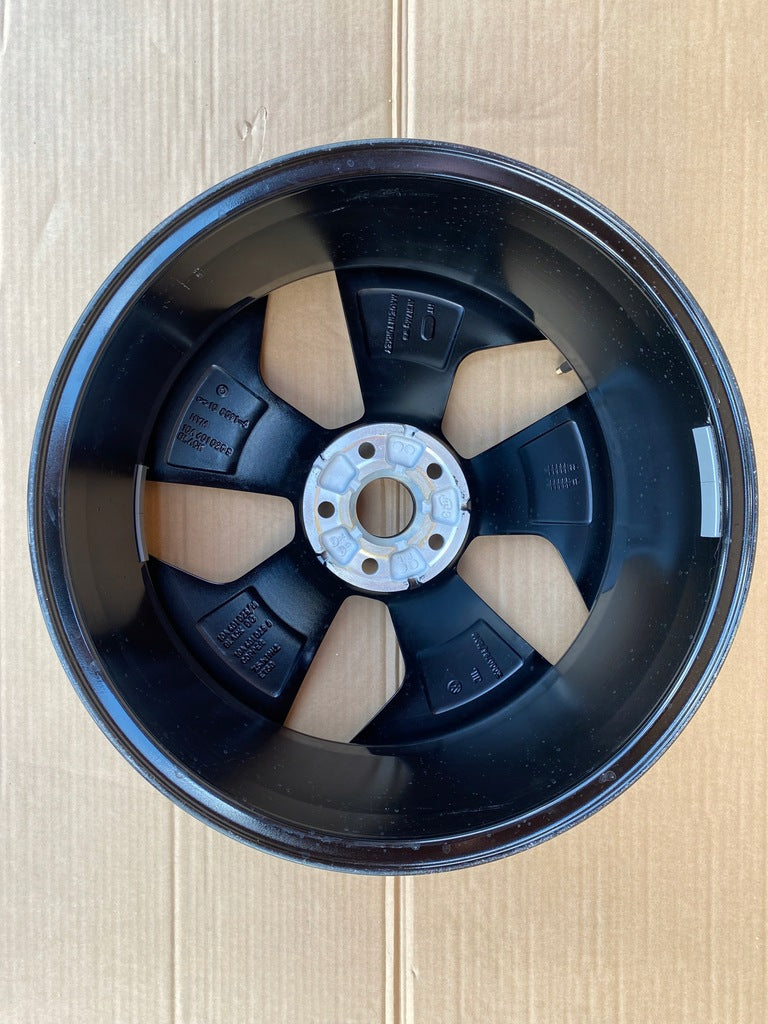 1x Alufelge 19 Zoll 7.5" 5x112 50ET Glanz Schwarz 10A601025 Vw Rim Wheel FEL3728872083ed