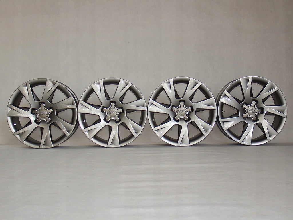 4x Alufelge 17 Zoll 7.5" 5x112 28ET Glanz Grau Audi A5 Rim Wheel FEL8450161189we