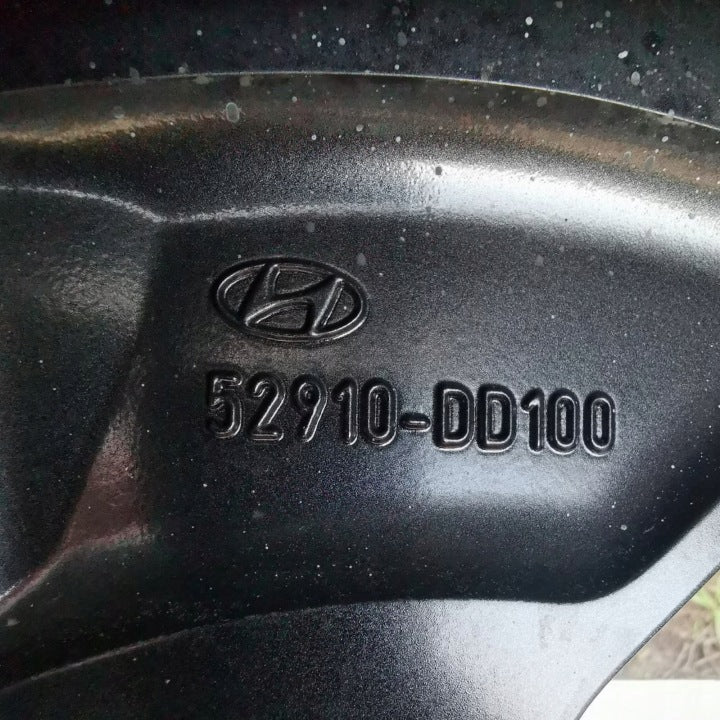 1x Alufelge 17 Zoll 7.0" 5x114.3 50ET Glanz Schwarz 52910-DD100 Hyundai Kona Mg FEL5249412511nq
