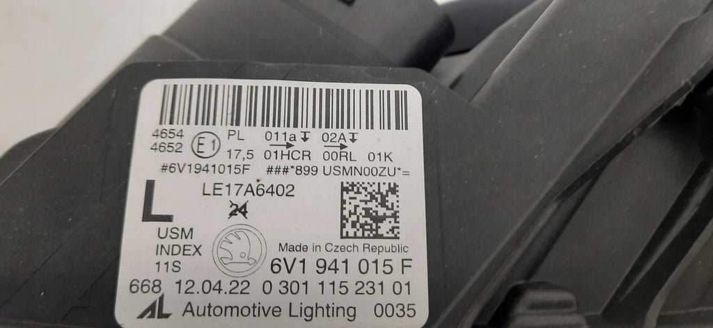 Frontscheinwerfer Skoda Fabia III 6V1941015F Full LED Links Headlight