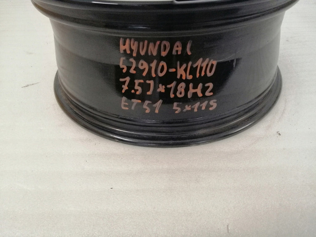 1x Alufelge 18 Zoll 7.5" 5x114.3 51ET 52910-KL110 Hyundai Ioniq Rim Wheel