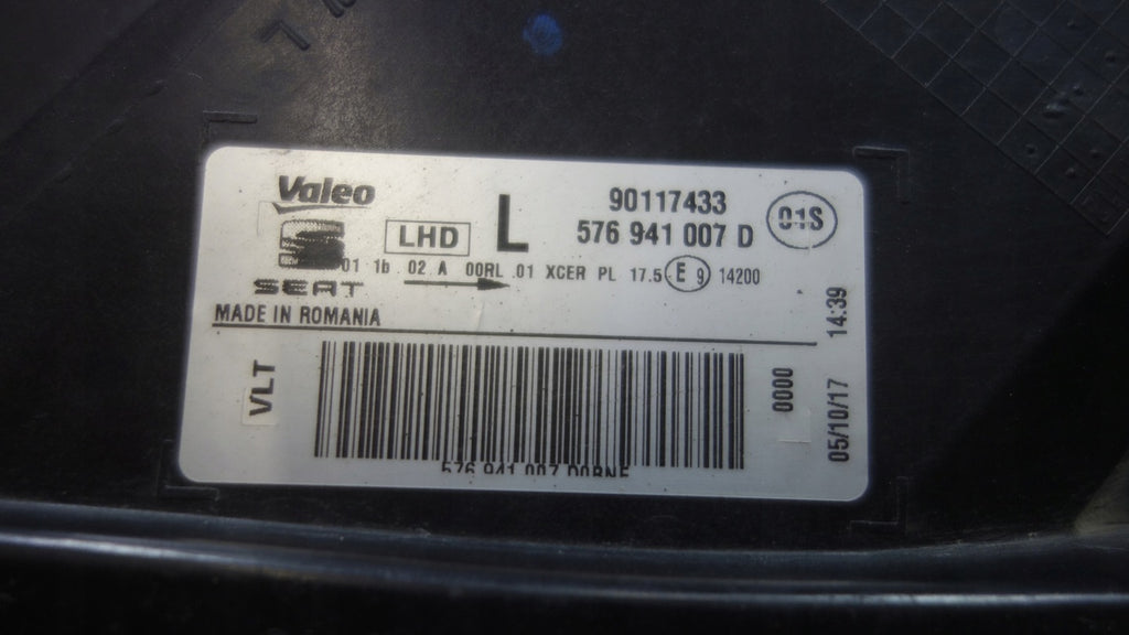 Frontscheinwerfer Seat Ateca 90117433 576941007D LED Links Headlight