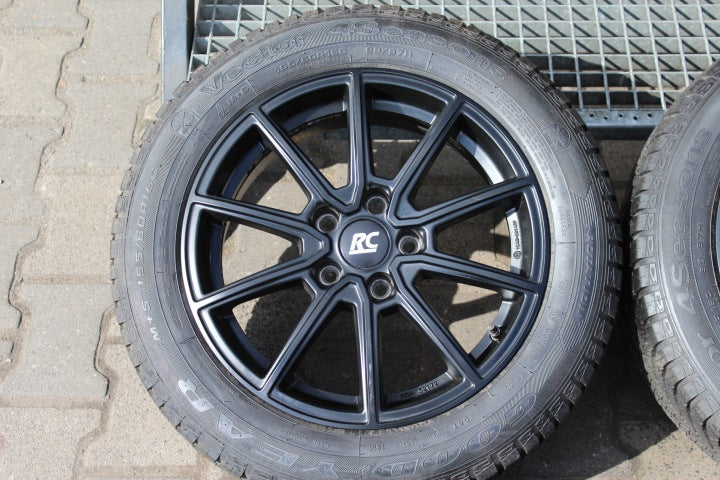 4x Alufelge 16 Zoll 6.5" 5x108 47ET Matt Schwarz KBA-52172-KBA Citroën I FEL4090032758gl