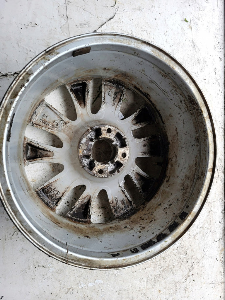 1x Alufelge 17 Zoll 7.5" 4x108 27ET Glanz Silber 9670292277 Citroën Rim Wheel