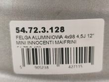 Load image into Gallery viewer, 1x Alufelge 12 Zoll 4.5" 4x98 54723128 Innocenti Mini Rim Wheel FEL4446735507hs