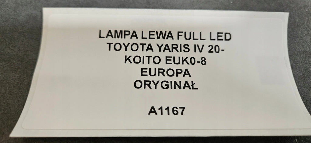 Frontscheinwerfer Toyota Yaris EUK0-8 Full LED Links Scheinwerfer Headlight SCH5445831061qd