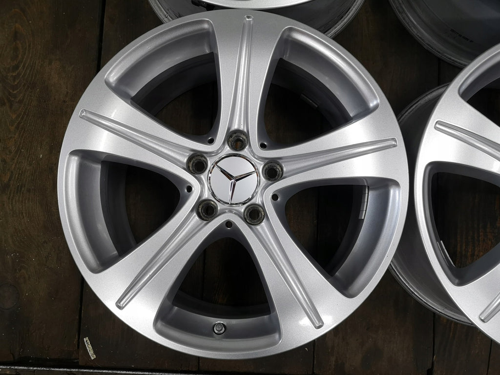 4x Alufelge 17 Zoll 7.5" 5x112 40ET Glanz Silber A2134011200 Mercedes-Benz W213