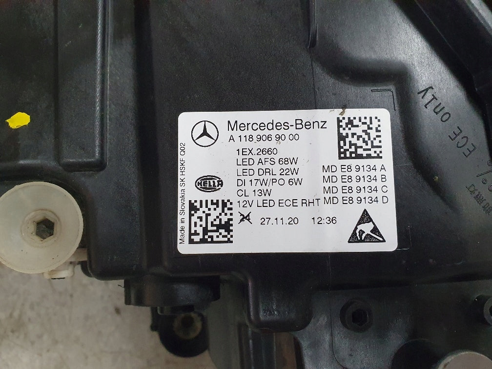 Frontscheinwerfer Mercedes-Benz Cla A1189069000 Full LED Rechts Headlight SCH9448806522mt