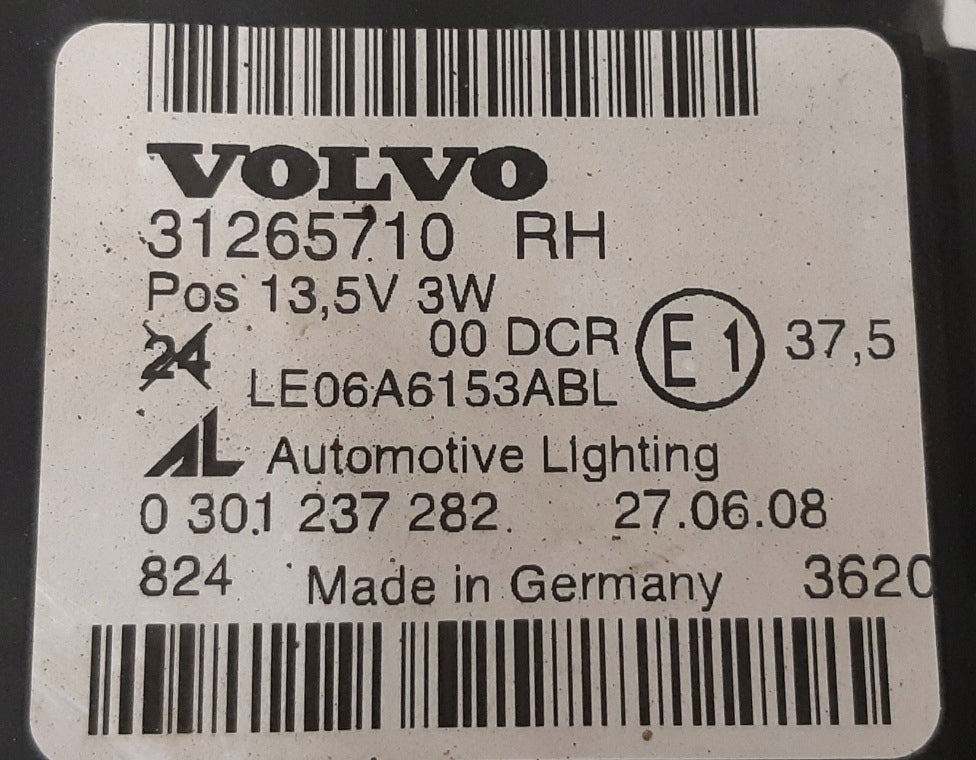 Frontscheinwerfer Volvo S40 31265710 Rechts Scheinwerfer Headlight SCH2697701153ua