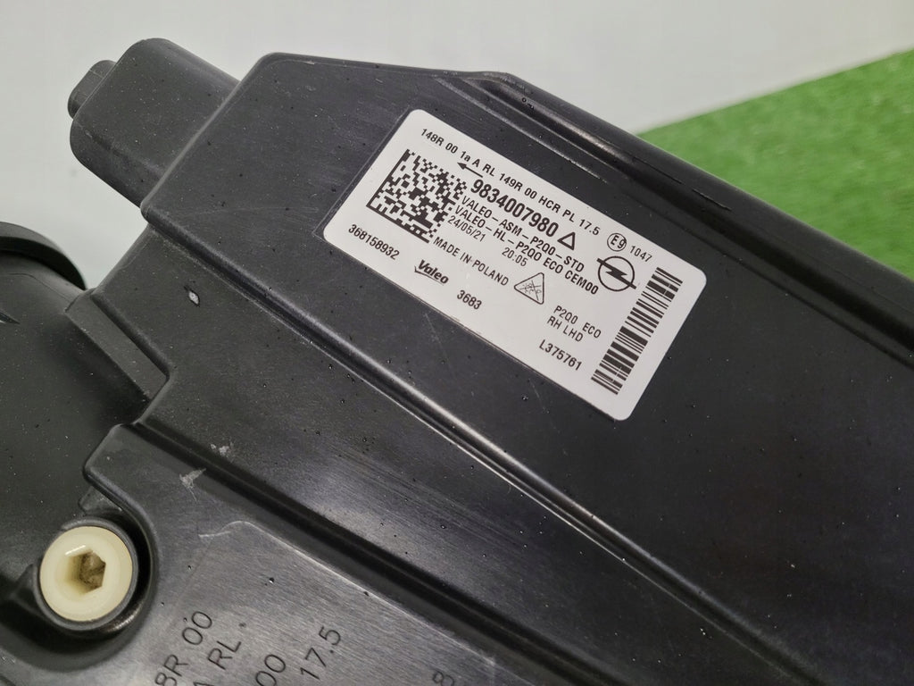 Frontscheinwerfer Opel Mokka 9834007980 Full LED Rechts Scheinwerfer Headlight SCH4100023281ay