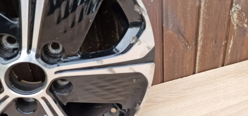 1x Alufelge 16 Zoll 6.5" 5x114.3 40ET Glanz Schwarz 52910-CR200 Kia Rim Wheel FEL5793582918vo