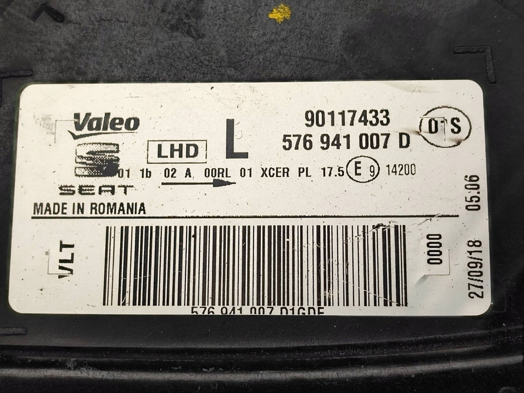 Frontscheinwerfer Seat Ateca 576941007D 90117433 Links Scheinwerfer Headlight SCH3825244910qj