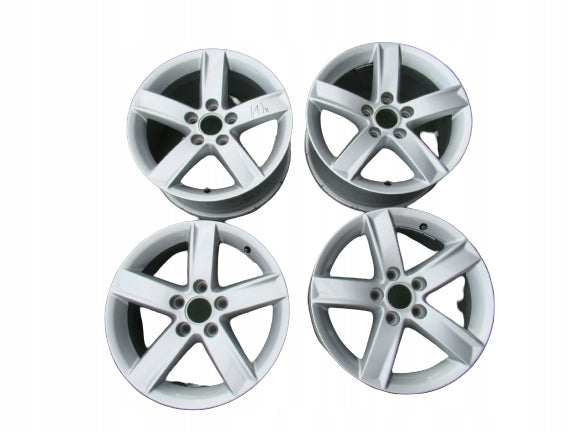 4x Alufelge 16 Zoll 7.0" 5x112 46ET Glanz Silber 8K0071496 Audi A4 B8 Rim Wheel