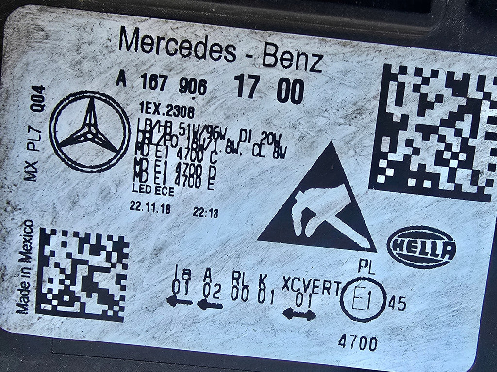 Frontscheinwerfer Mercedes-Benz Gle A1679061700 Full LED Rechts Headlight SCH4427023523tv