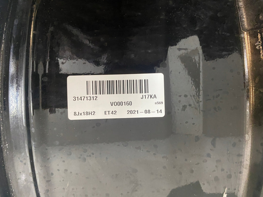 1x Alufelge 18 Zoll 8.0" 5x108 42ET Glanz Schwarz 31471312 Volvo V60 S60 FEL3553546575ee