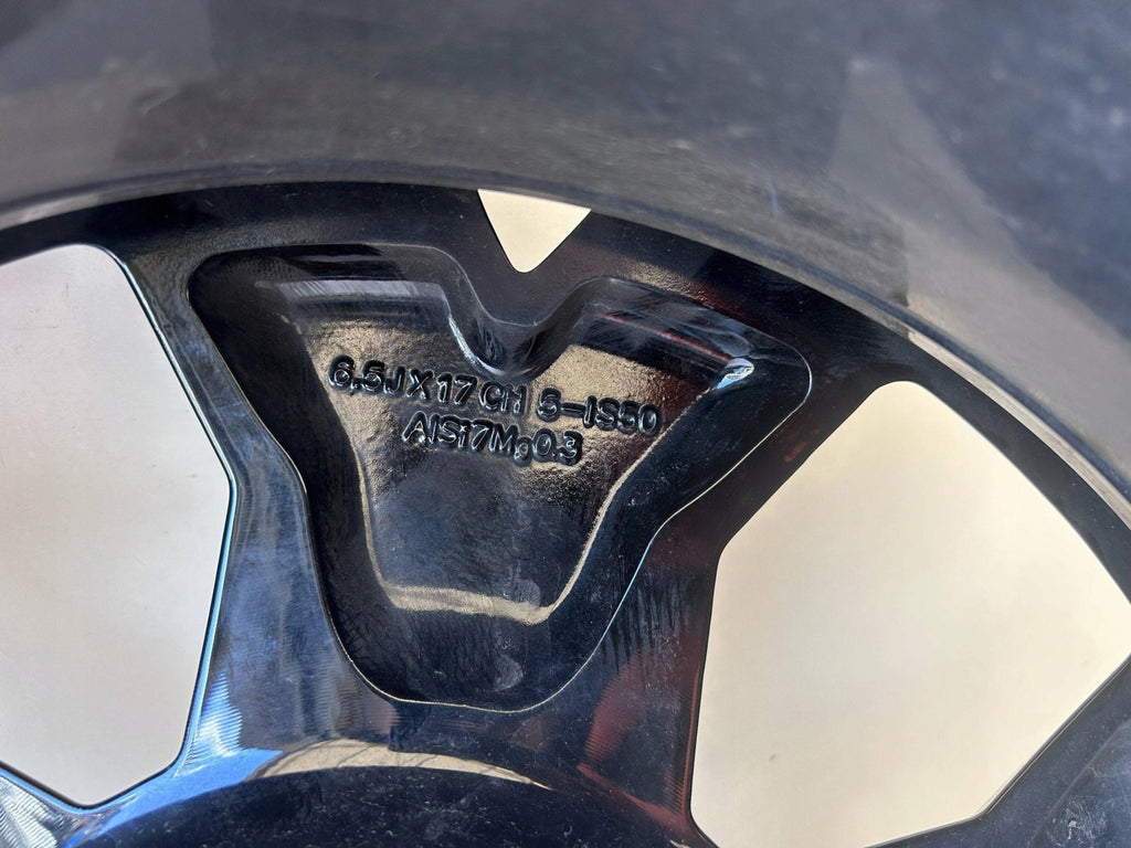 1x Alufelge 17 Zoll 6.5" 5x114.3 50ET Glanz Schwarz 403000531 Dacia Duster FEL1080654520gx