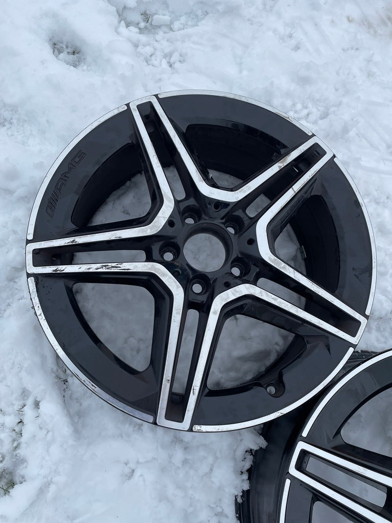 2x Alufelge 18 Zoll 7.5" 5x112 49ET Glanz Schwarz A1774011500 Mercedes-Benz FEL3788906503bf