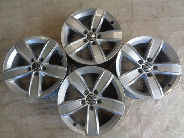 4x Alufelge 16 Zoll 6.5" 5x112 33ET Silber 7N0071496C Seat I Rim Wheel FEL2142258194sg