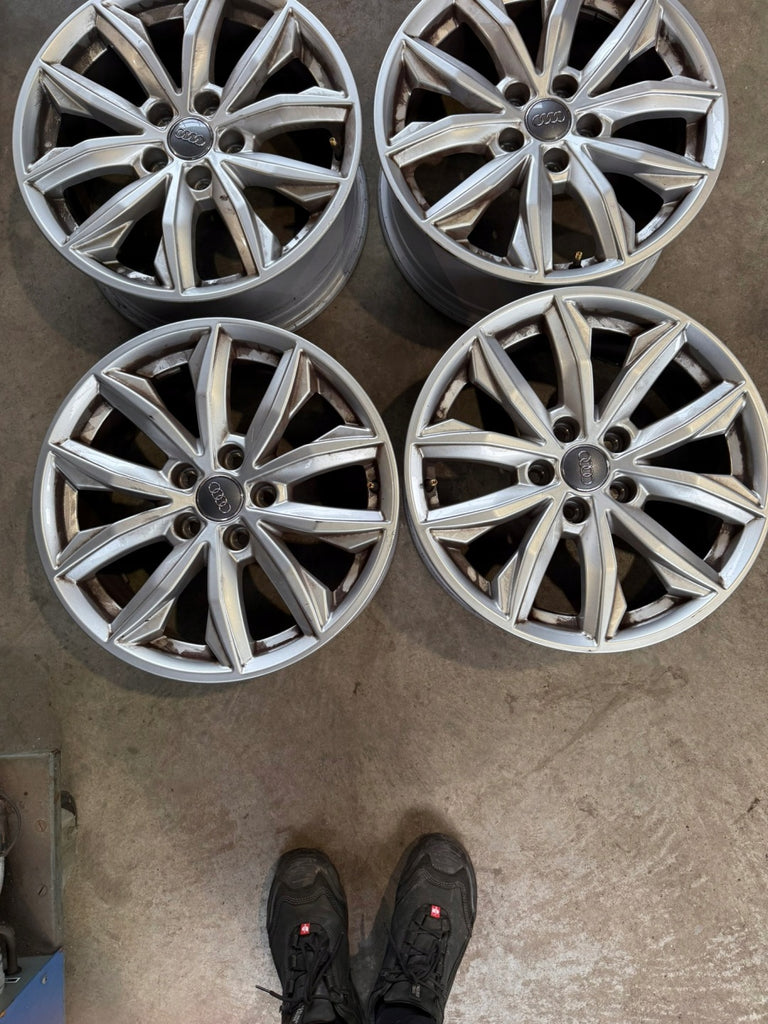 4x Alufelge 17 Zoll 7.0" 5x112 34ET Glanz Silber 80A601025 Audi Rim Wheel FEL8753225882em