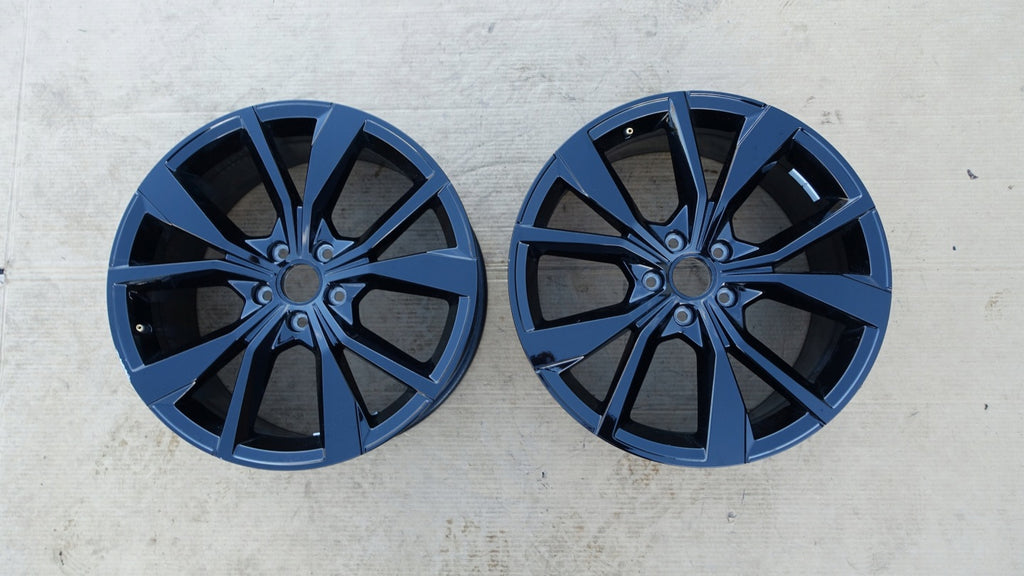 1x Alufelge 19 Zoll 8.0" 5x112 47ET Glanz Schwarz 2GA601025AK VW T Roc Rim Wheel FEL7159148673qy