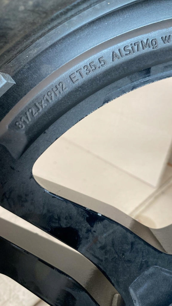 1x Alufelge 19 Zoll 8.5" 5x112 Glanz Schwarz A2144010300 Mercedes-Benz Rim Wheel FEL7403975324hs