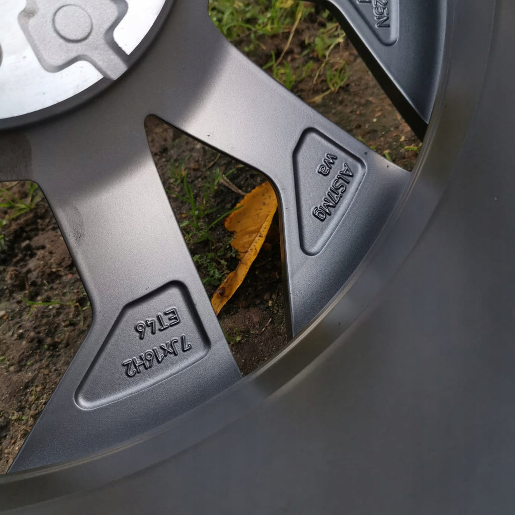 1x Alufelge 16 Zoll 7.0" 5x100 46ET Matt Grau 6V0601025N Skoda Fabia Iii FEL4446388793ux