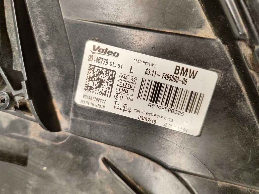 Frontscheinwerfer BMW X1 F48 7495003 Full LED Links Scheinwerfer Headlight SCH5661654837zt