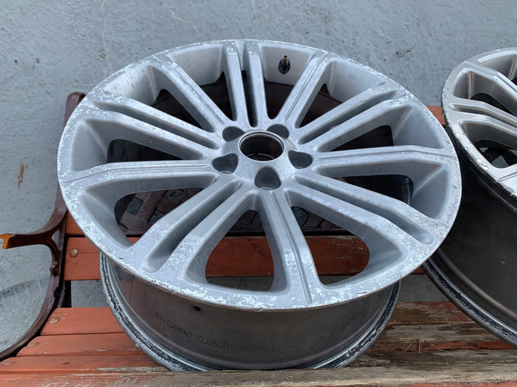 1x Alufelge 18 Zoll 8.0" 5x112 27ET Glanz Graphit 9673495377 Peugeot Rcz