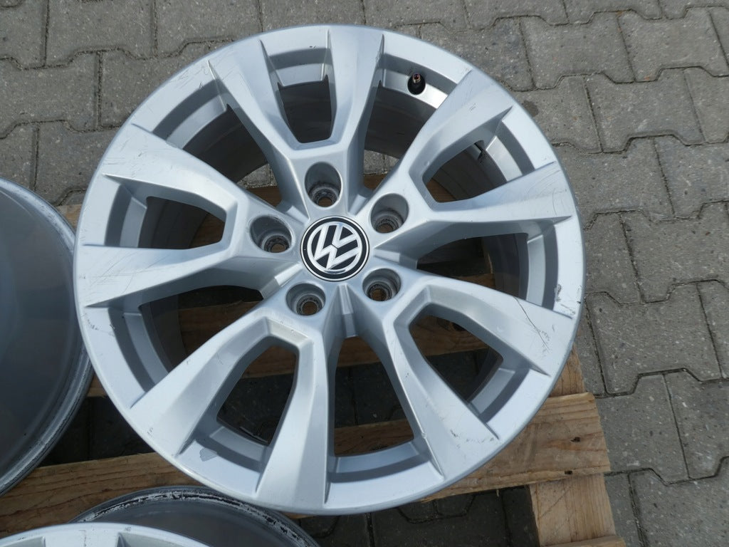 4x Alufelge 17 Zoll 8.0" 5x120 49ET Glanz Silber 2H6601025 VW Amarok Rim Wheel FEL6866505631aj