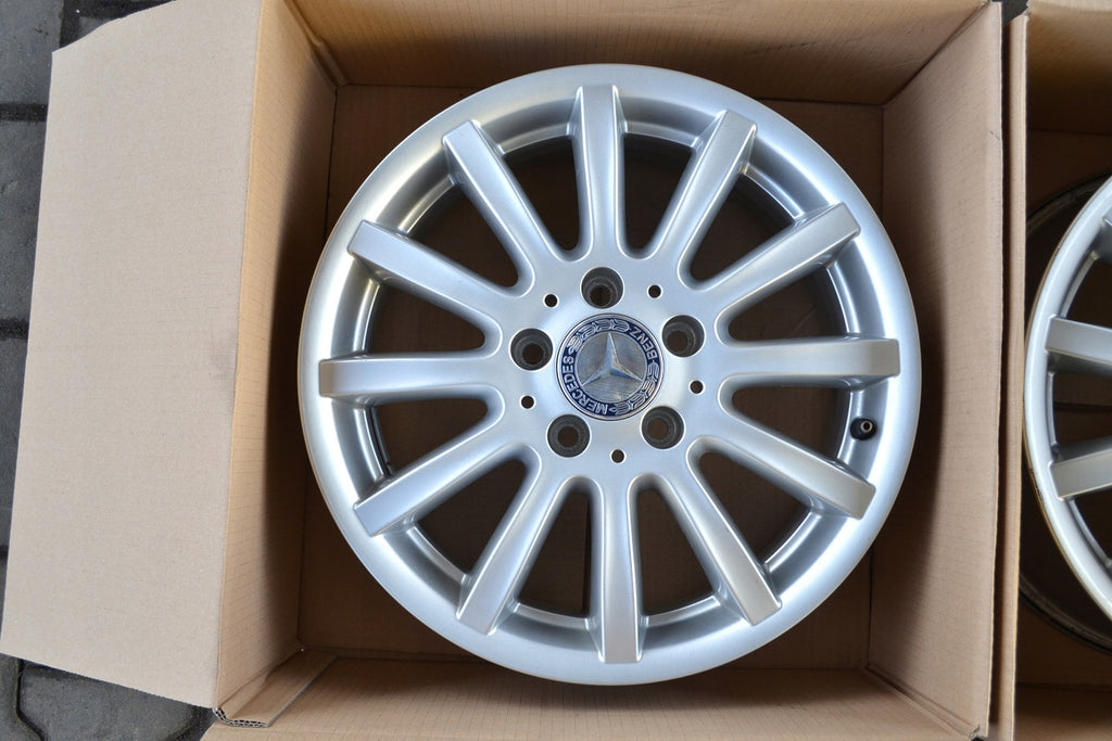 1x Alufelge 16 Zoll 6.0" 5x112 46ET Glanz Silber A1694011302 Mercedes-Benz W245