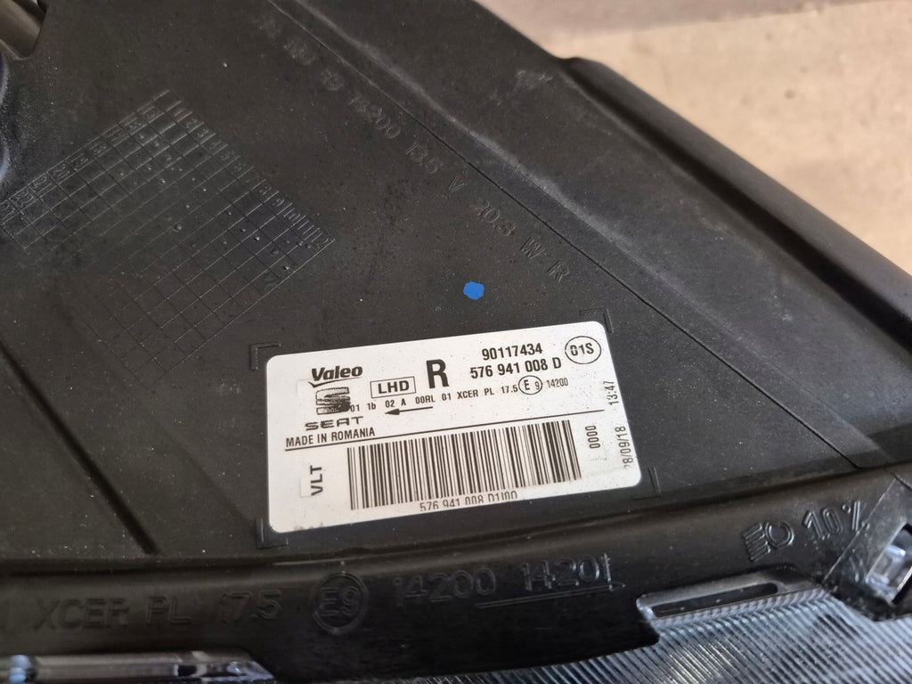 Frontscheinwerfer Seat Ateca 576941008D Full LED Rechts Scheinwerfer Headlight