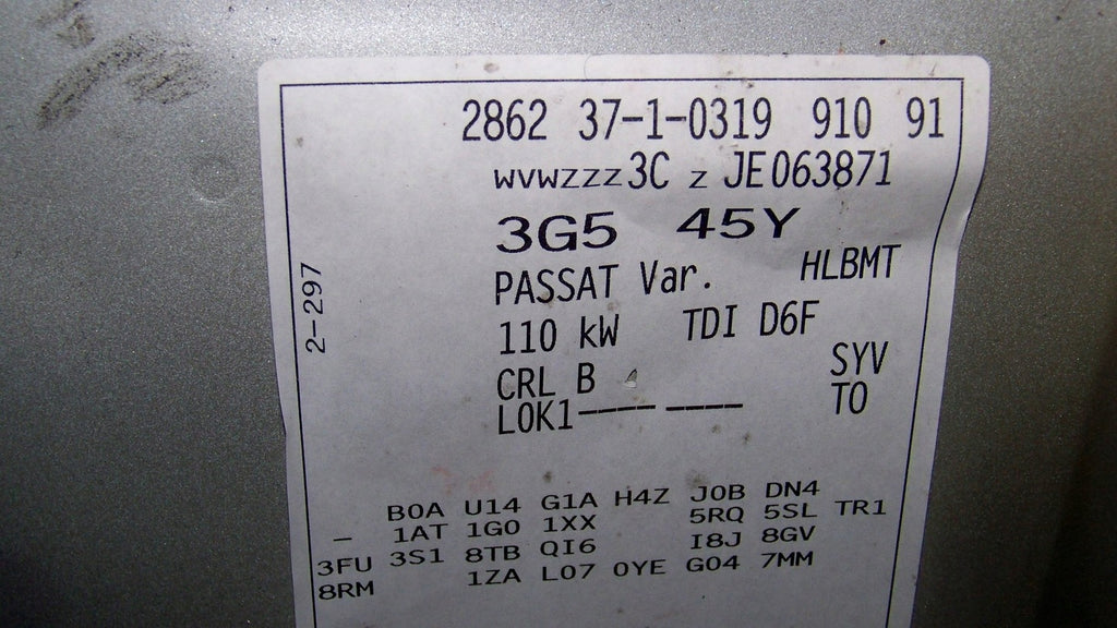 Motor VW Passat B8 CRL 2.0 TDI 161TKm 2017 Diesel Engine Unkomplett