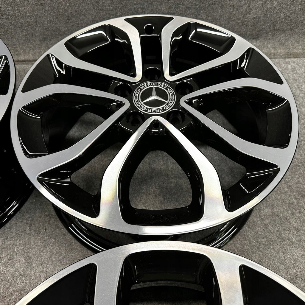 4x Alufelge 17 Zoll 7.0" 5x112 38ET Glanz Schwarz A2054010200 Mercedes-Benz A205 FEL8568913503cg