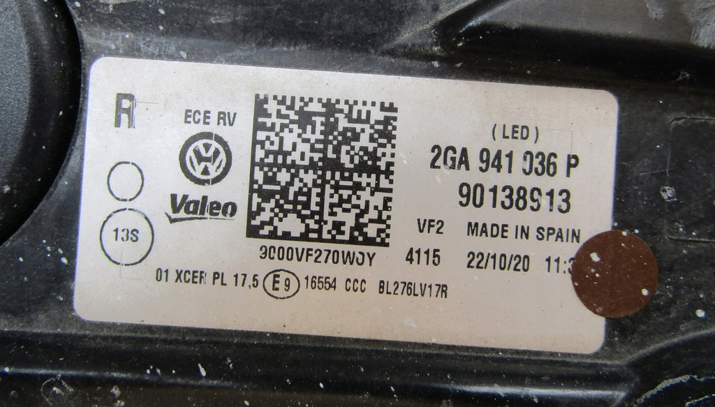 Frontscheinwerfer VW Troc T-Roc 2GA941036 LED Rechts Scheinwerfer Headlight