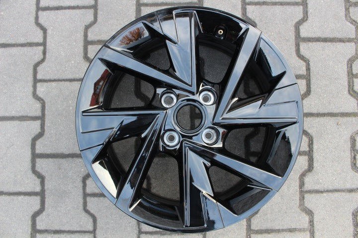 1x Alufelge 16 Zoll 6.5" 4x108 38ET Glanz 9847228980 Opel Rim Wheel FEL6668058790aw