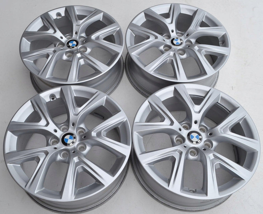 4x Alufelge 17 Zoll 6.5" 5x112 39ET Glanz Silber 6856076 BMW F39 F48 Rim Wheel FEL9385212962lo