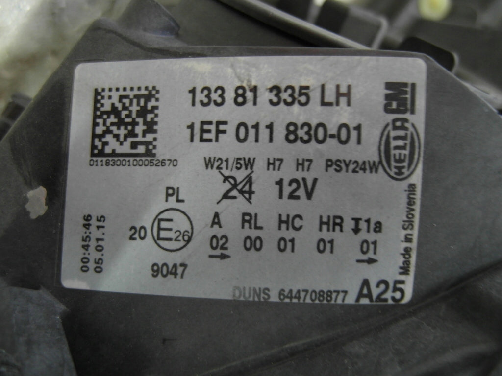 Frontscheinwerfer Opel Corsa E 13381335 Links Scheinwerfer Headlight SCH9315600224tf