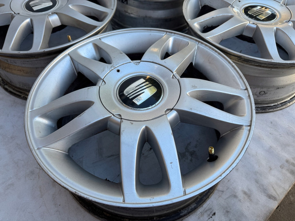 4x Alufelge 15 Zoll 6.0" 5x100 38ET 1M0601025H Seat I Rim Wheel FEL9729737571ni