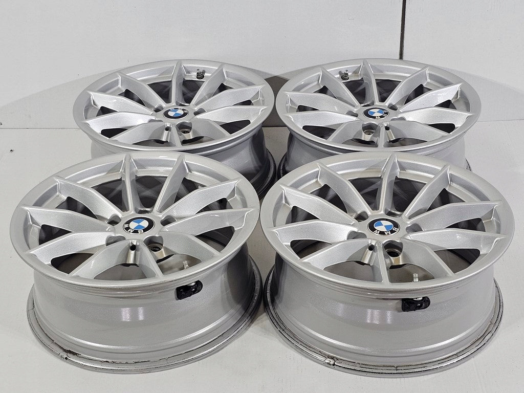 4x Alufelge 16 Zoll 6.5" 5x112 22ET Glanz Silber 6876921 BMW Rim Wheel FEL5155842191ic