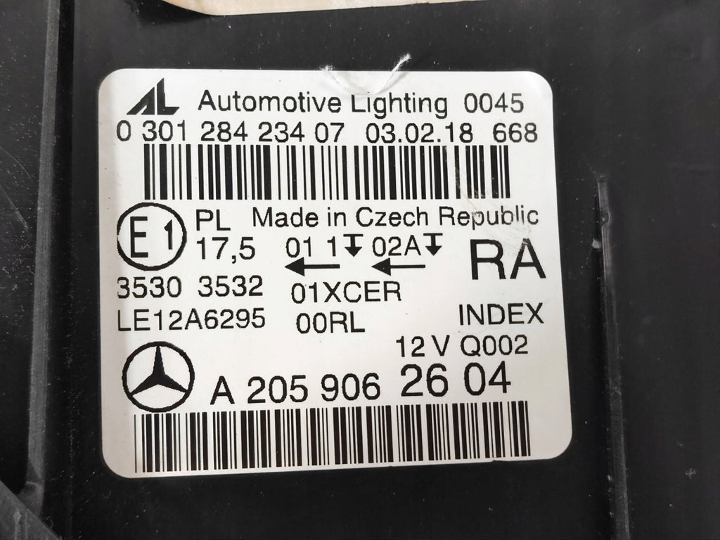 Frontscheinwerfer Mercedes-Benz W205 A2059062604 LED Rechts Headlight SCH8010020099oe