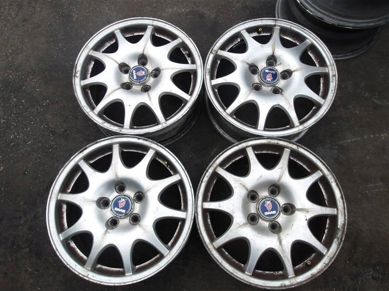 4x Alufelge 16 Zoll 6.5" 5x110 49ET 4909164 Saab 93 9-3 Rim Wheel FEL1413403465nn