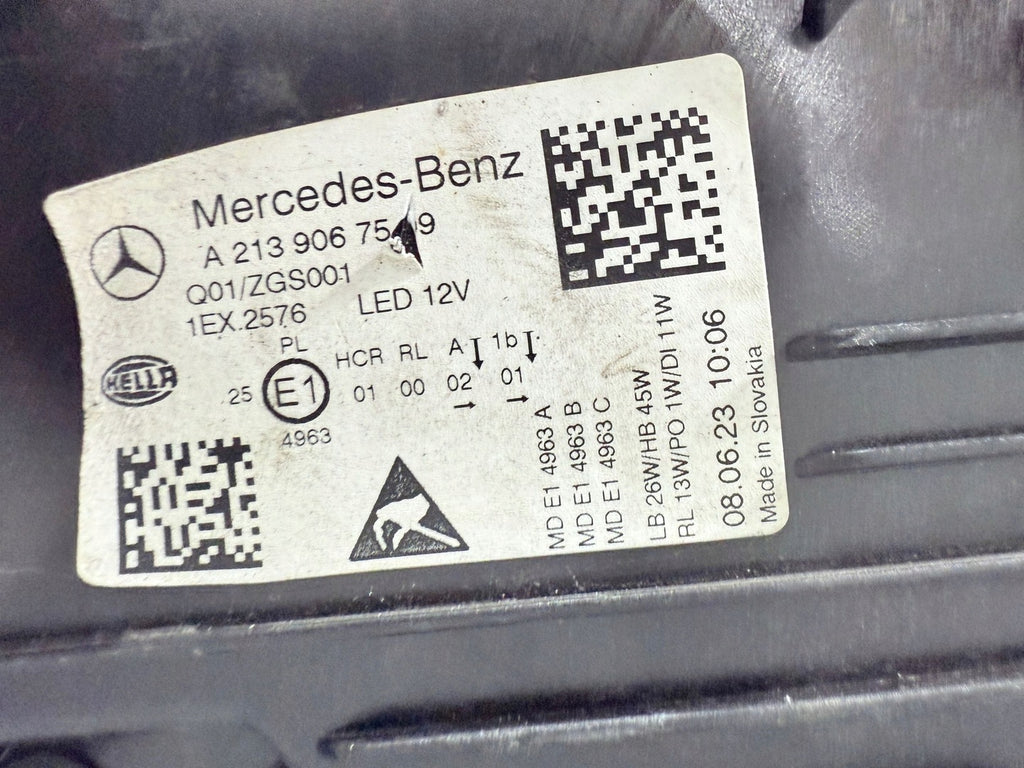 Frontscheinwerfer Mercedes-Benz W213 A2139067509 LED Links Headlight SCH3520647598sc