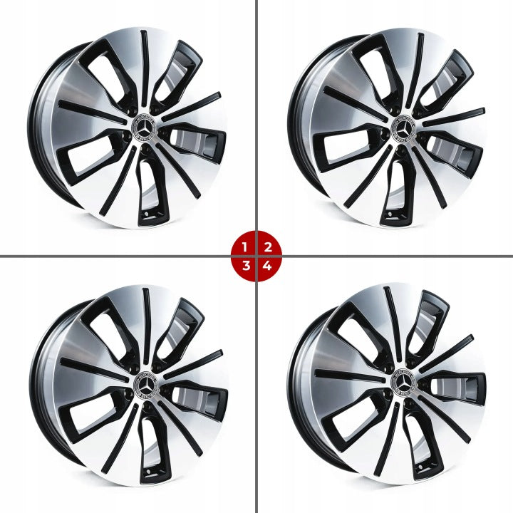 4x Alufelge 19 Zoll 7.5" 5x112 32ET A2934011200 Mercedes-Benz Cla Cls Rim Wheel FEL4662263938ux