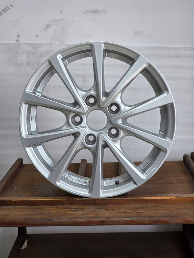 1x Alufelge 16 Zoll 6.0" 5x112 50ET Glanz Silber Seat Altea Jetta Rim Wheel FEL4604730985xa