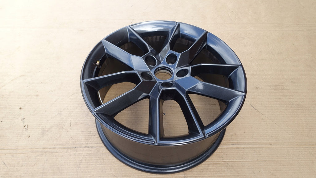1x Alufelge 18 Zoll 7.5" 5x112 51ET Glanz Schwarz 5E0601025 Skoda Rim Wheel FEL1293523968yh