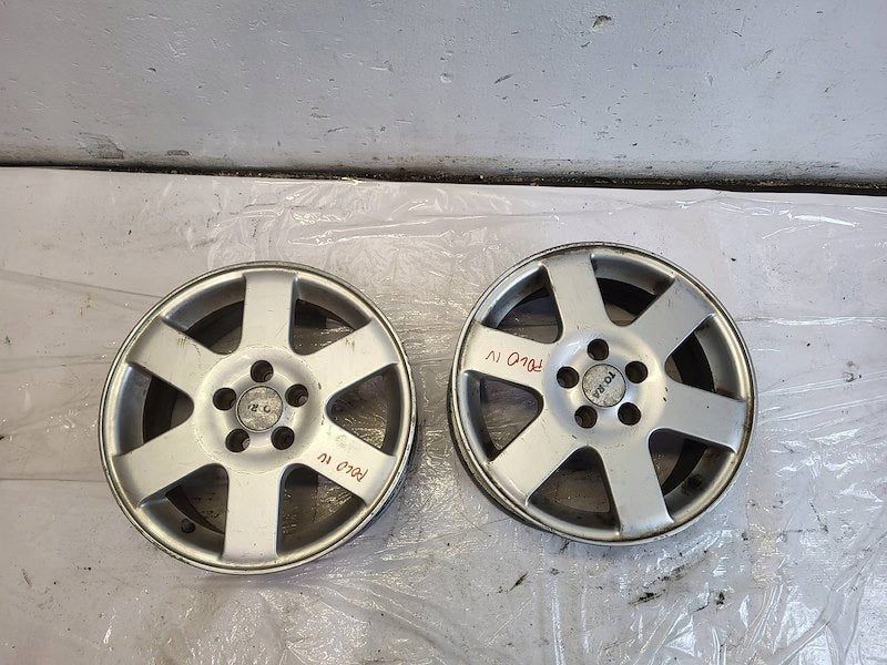 4x Alufelge 15 Zoll 7.0" 5x100 35ET Silber VW Golf I Polo Iv Rim Wheel FEL2746412276rc