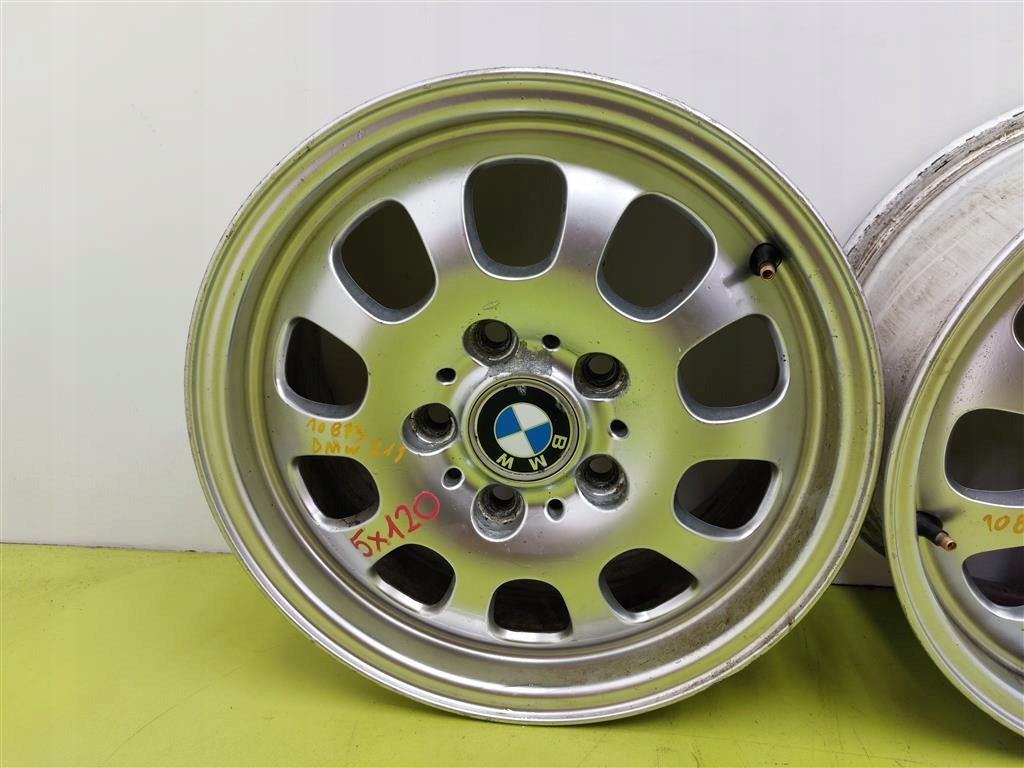 4x Alufelge 16 Zoll 6.5" 5x120 32ET Matt Silber 1094499 BMW Rim Wheel FEL4165573270ka