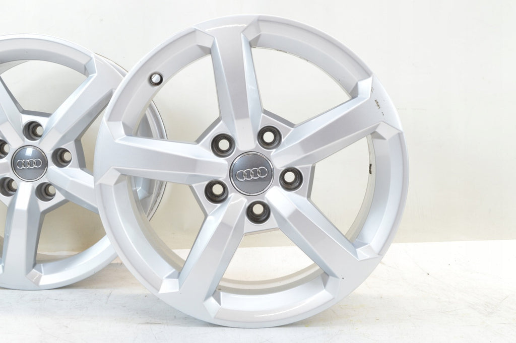 4x Alufelge 16 Zoll 6.5" 5x112 43ET Silber Audi Rim Wheel FEL2490160224gx