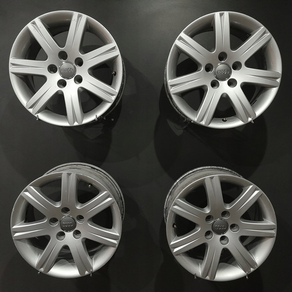 4x Alufelge 16 Zoll 7.0" 5x112 42ET Glanz Silber 4F0071496 Audi A6 C6 B6 FEL7983015381nw